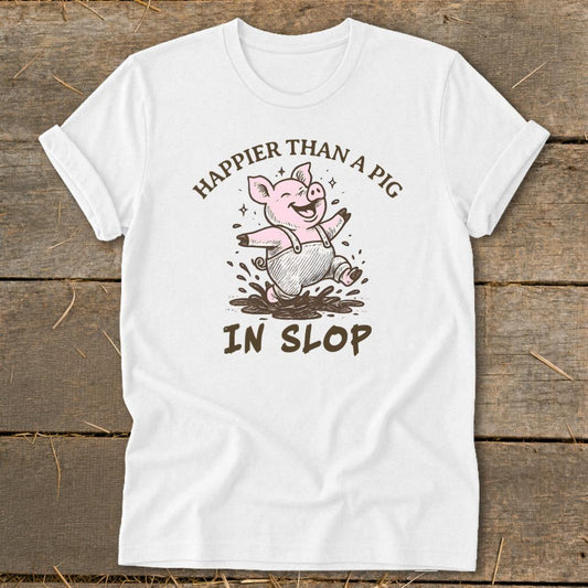 Pig in Slop Softstyle Tee - White