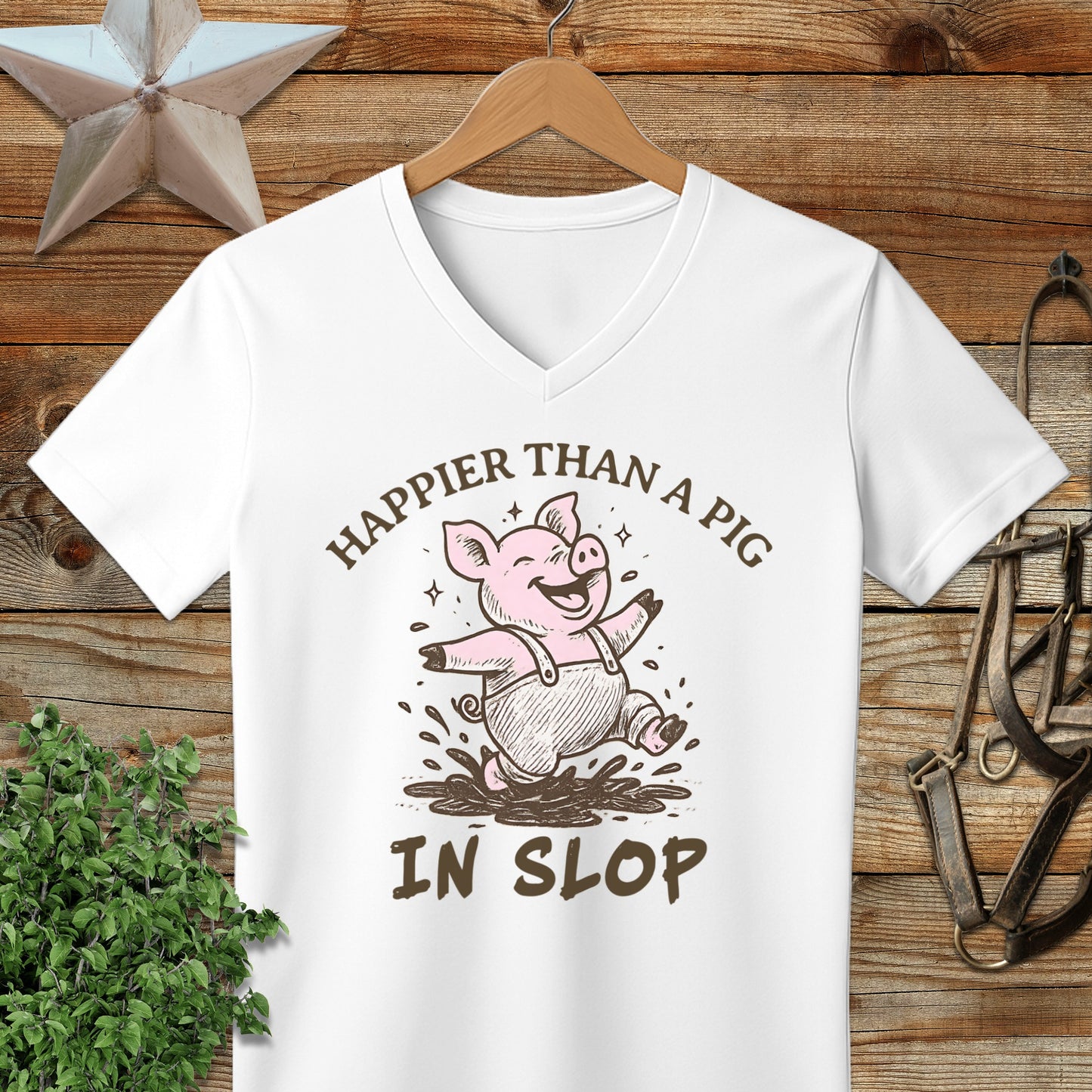 Pig in Slop V-neck