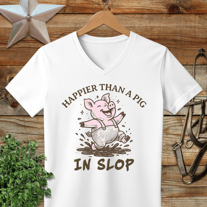 Pig in Slop V-neck