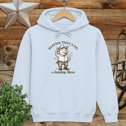 Pig in Sunday Shoes Hoodie