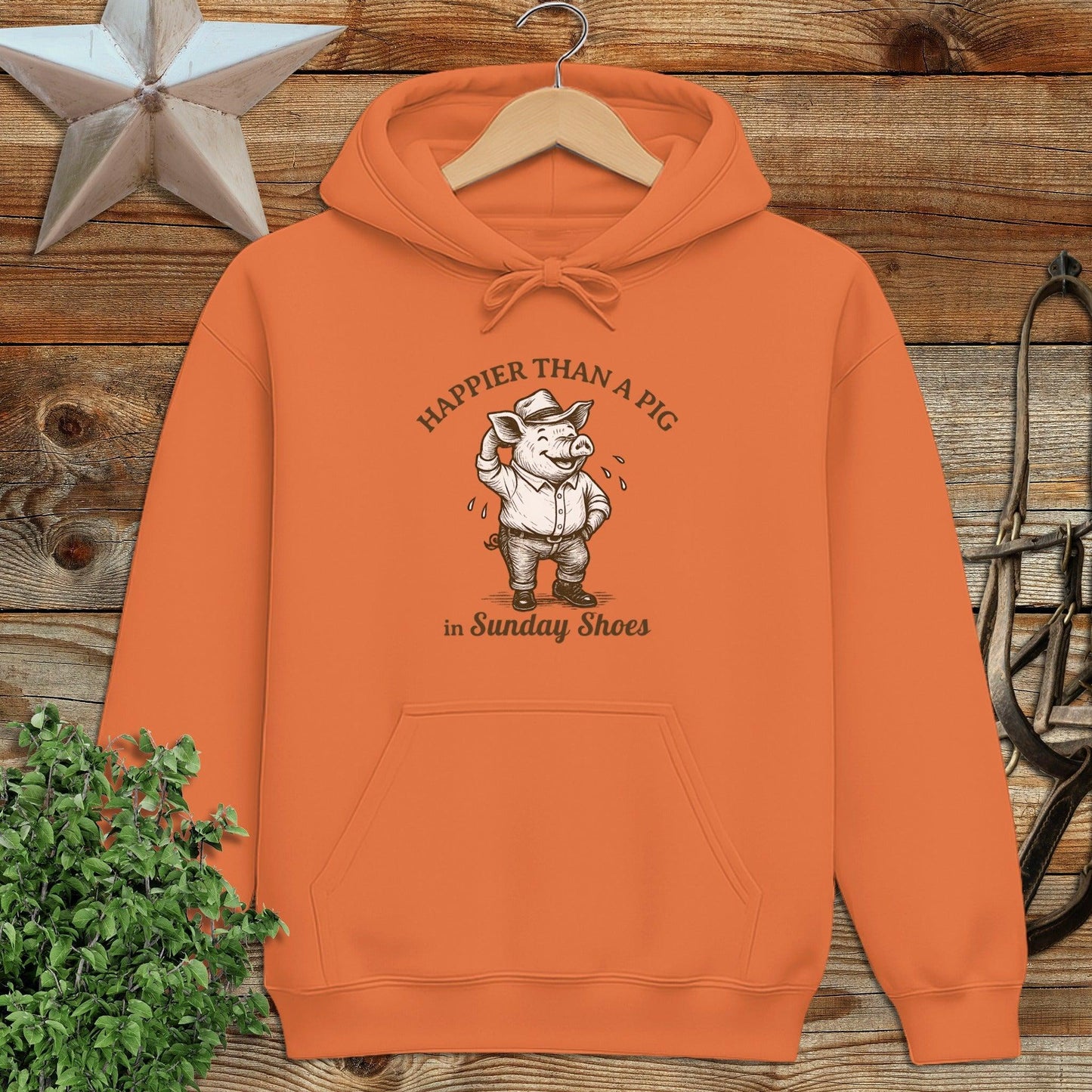 Pig in Sunday Shoes Hoodie