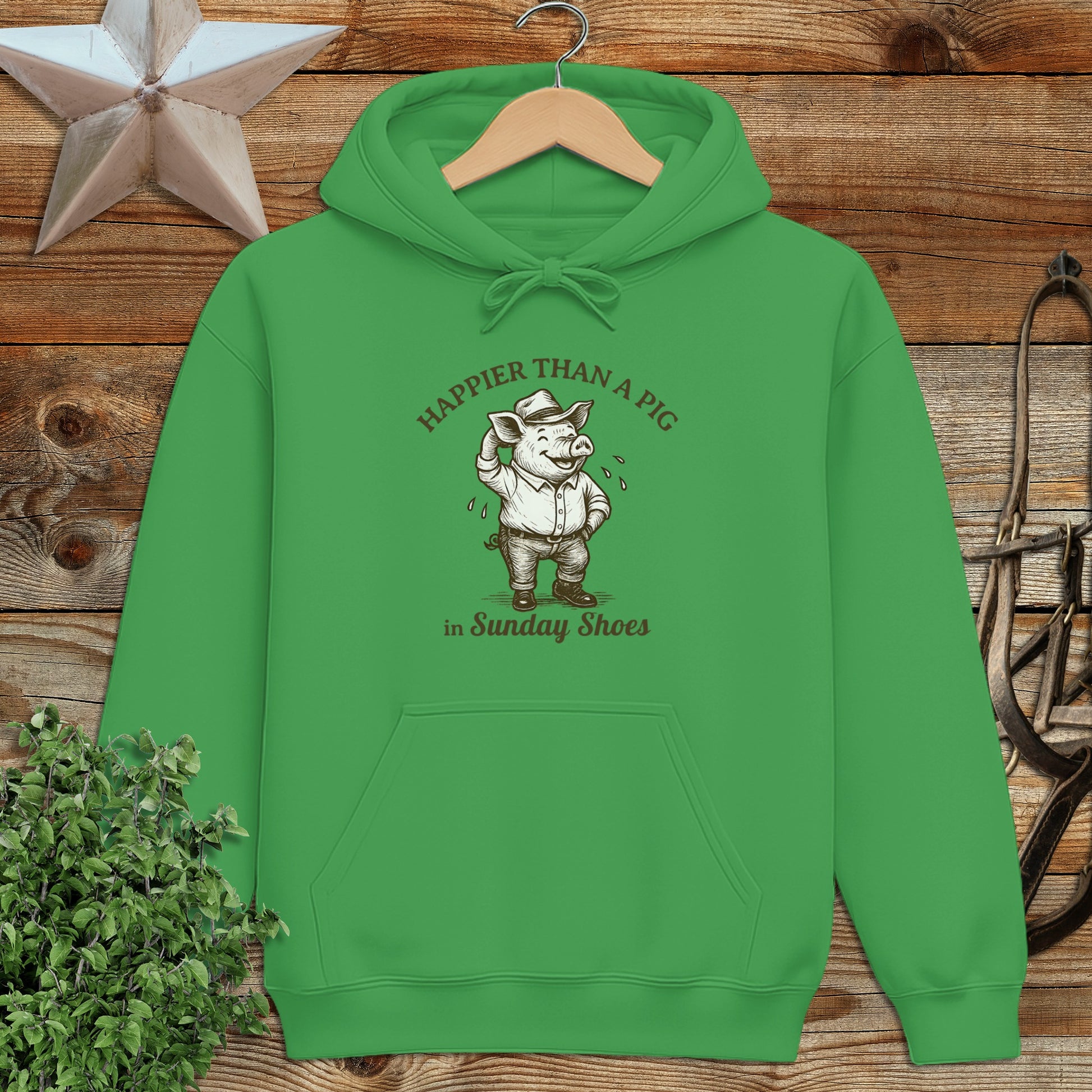 Pig in Sunday Shoes Hoodie