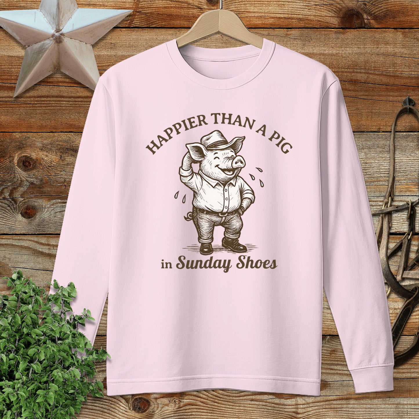 Pig in Sunday Shoes Long Sleeve Tee