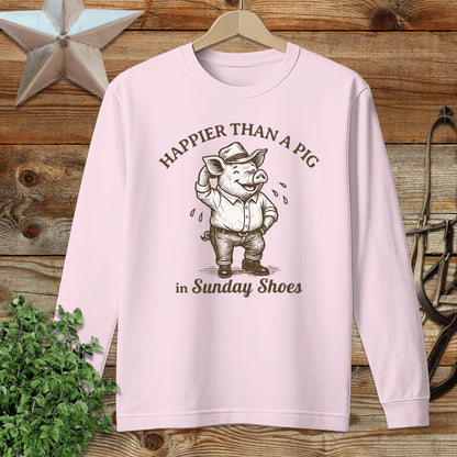 Pig in Sunday Shoes Long Sleeve Tee