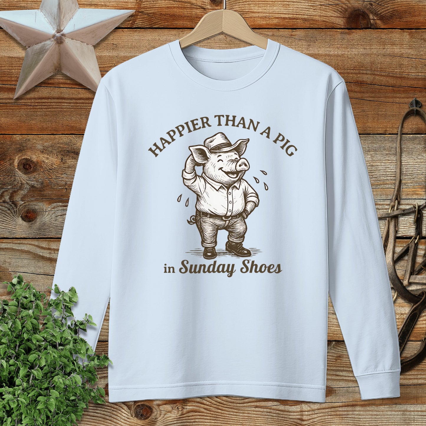 Pig in Sunday Shoes Long Sleeve Tee