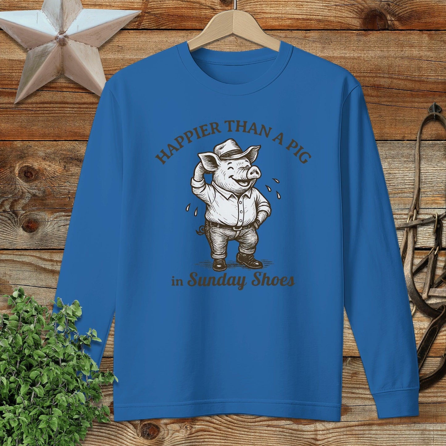 Pig in Sunday Shoes Long Sleeve Tee