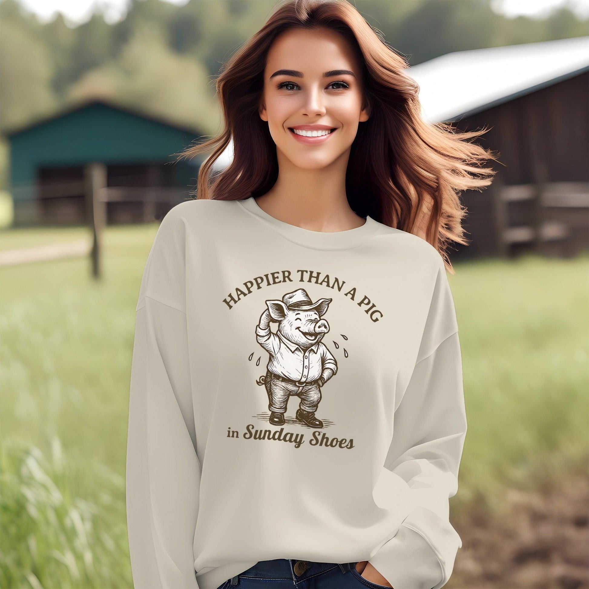 Pig in Sunday Shoes Sweatshirt