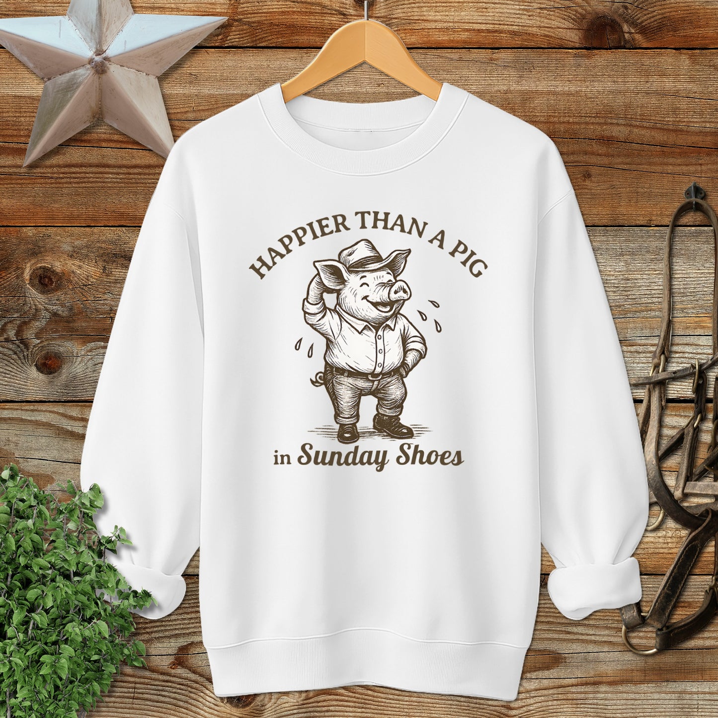 Pig in Sunday Shoes Sweatshirt