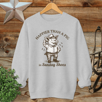 Pig in Sunday Shoes Sweatshirt