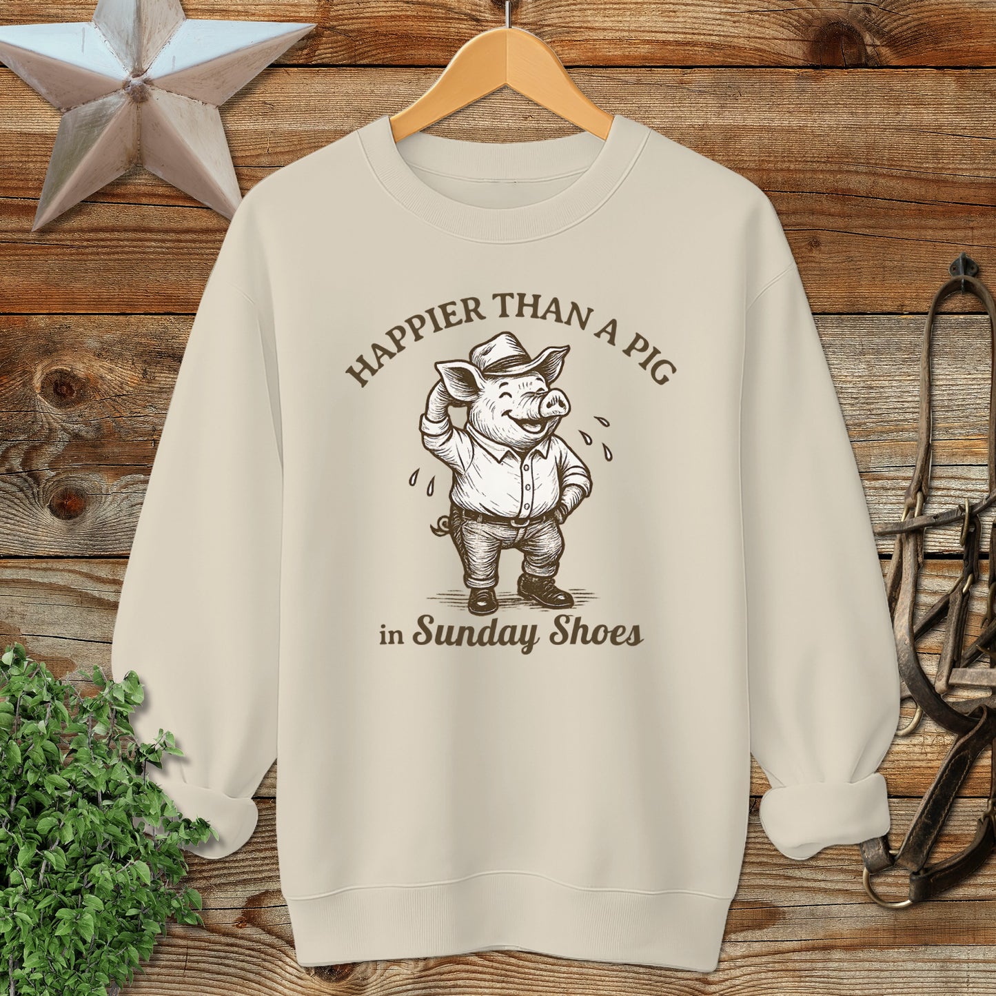 Pig in Sunday Shoes Sweatshirt