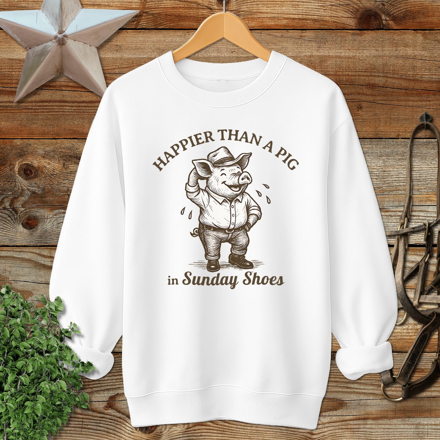 Pig in Sunday Shoes Sweatshirt