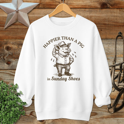 Pig in Sunday Shoes Sweatshirt