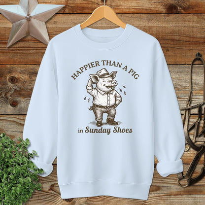 Pig in Sunday Shoes Sweatshirt