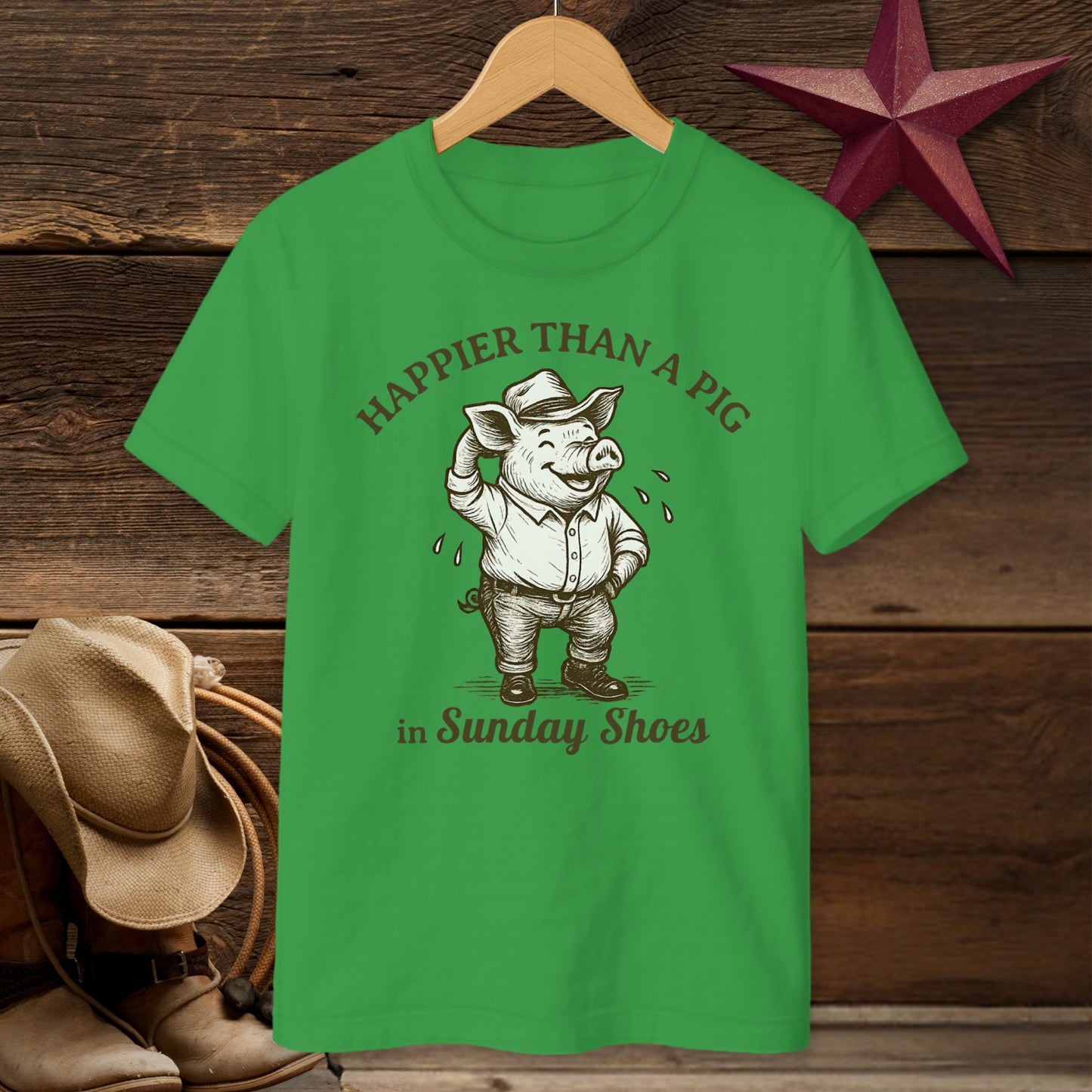 Pig in Sunday Shoes T-shirt (Youth)