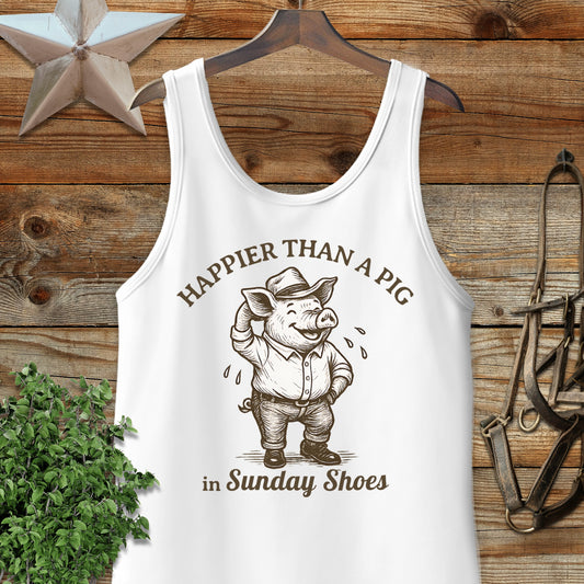 Pig in Sunday Shoes Tank Top