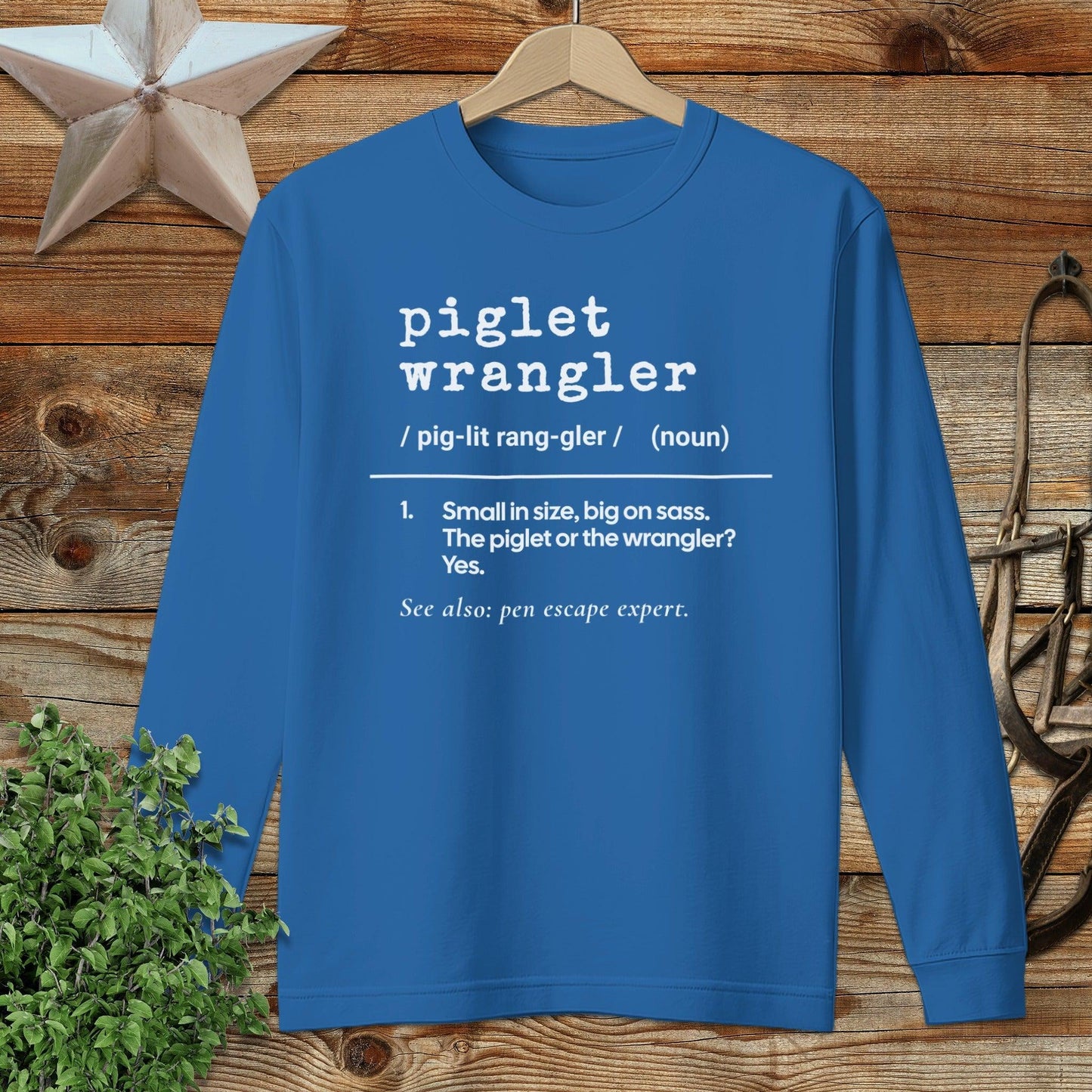 Piglet Wrangler Definition Long Sleeve Tee