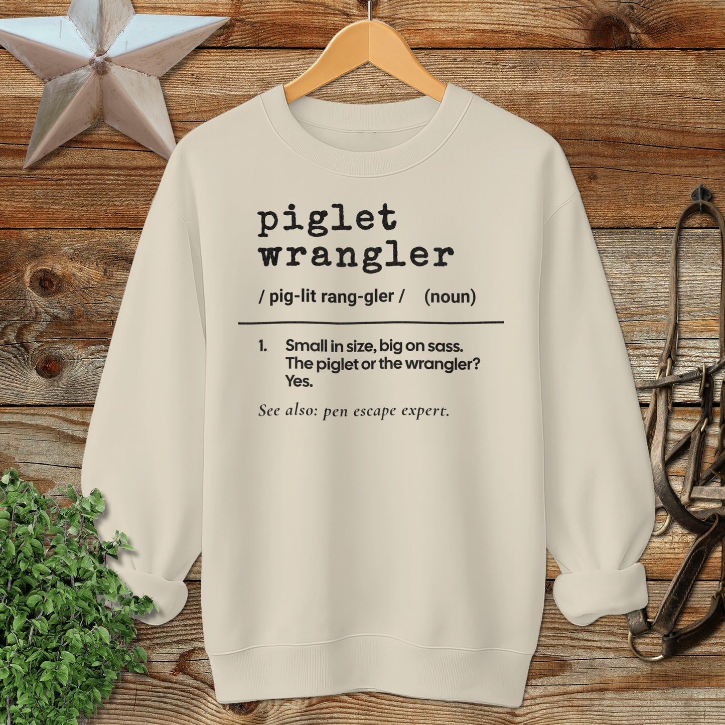 Piglet Wrangler Definition Sweatshirt