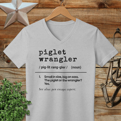 Piglet Wrangler Definition V-neck