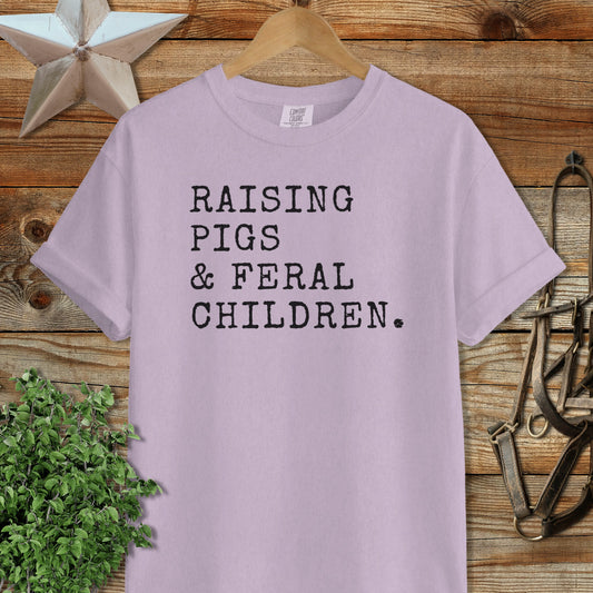 Pigs & Feral Children Heavyweight Tee