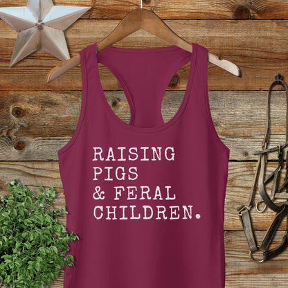 Pigs & Feral Children Racerback Tank