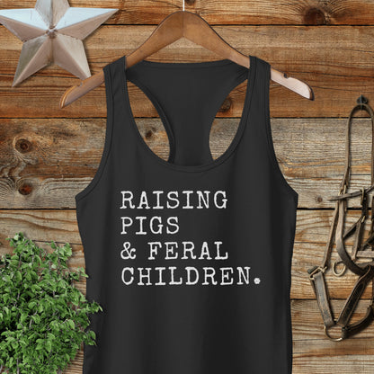 Pigs & Feral Children Racerback Tank