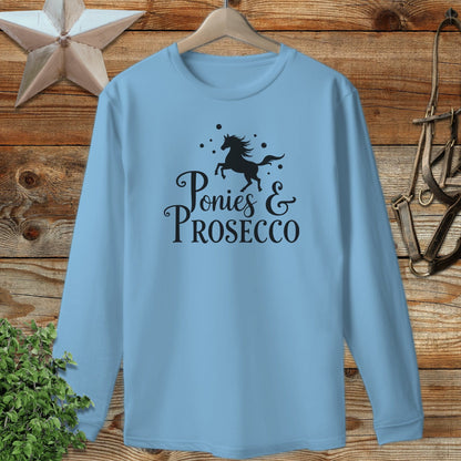Ponies and Prosecco Long Sleeve Tee