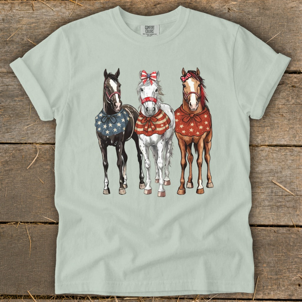 Pretty Patriot Horses Signature Tee