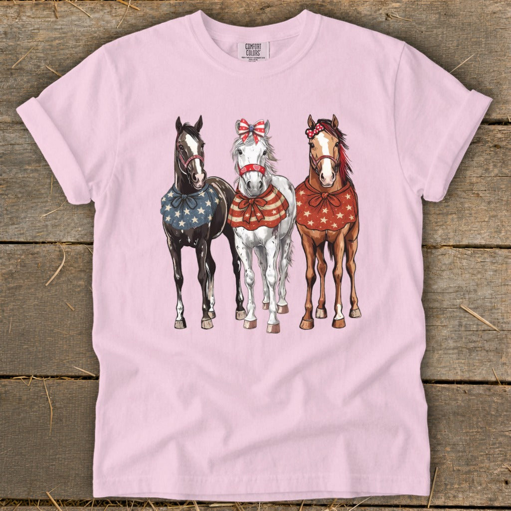 Pretty Patriot Horses Signature Tee
