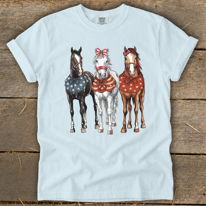 Pretty Patriot Horses Signature Tee