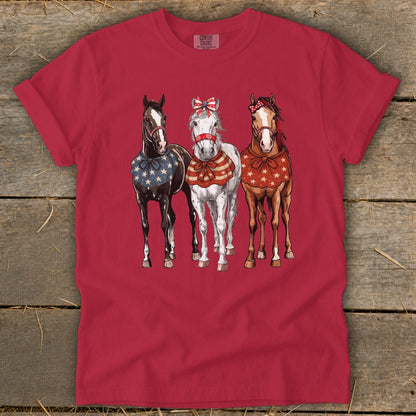 Pretty Patriot Horses Signature Tee