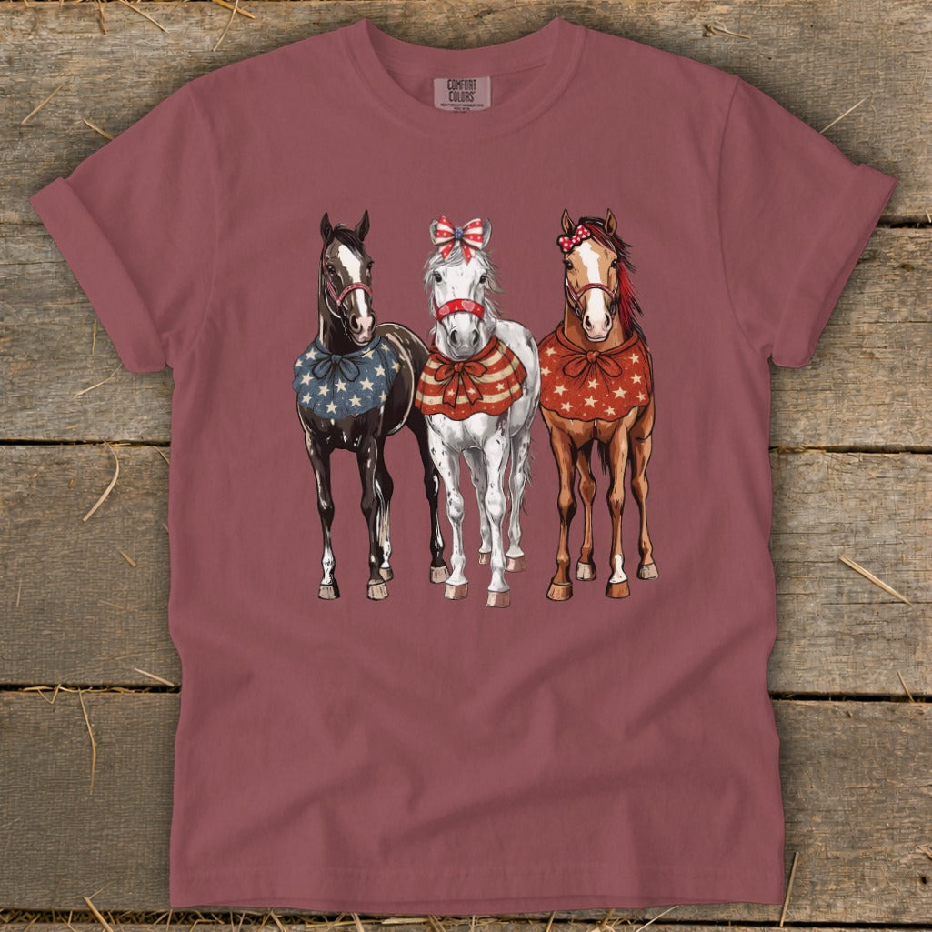 Pretty Patriot Horses Signature Tee