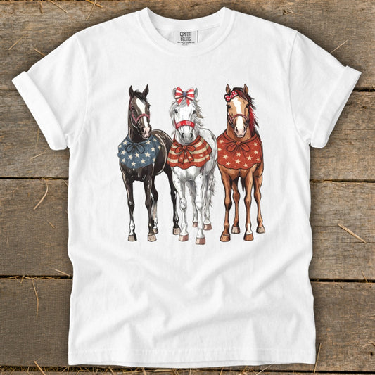 Pretty Patriot Horses Signature Tee