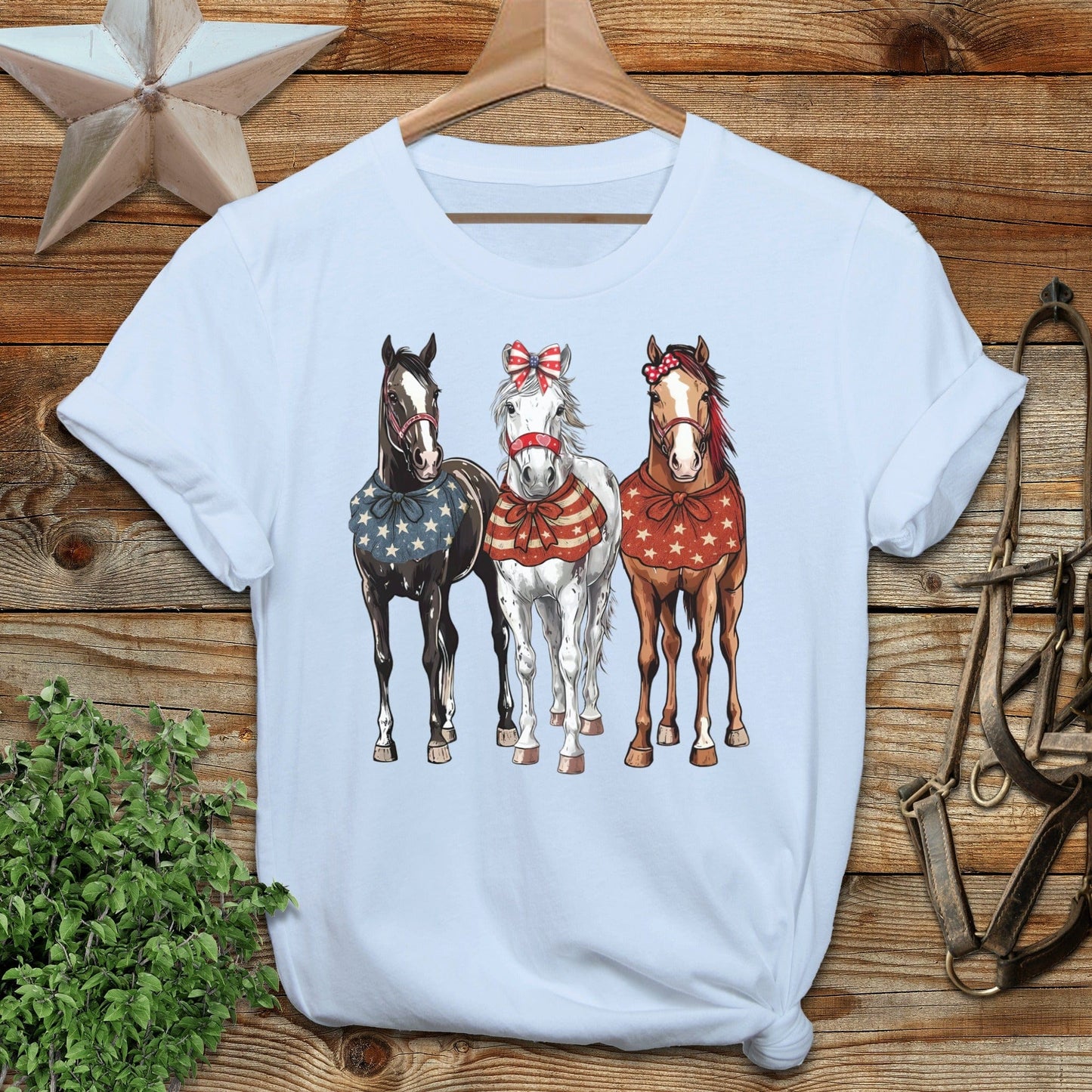 Pretty Patriot Horses Softstyle Tee
