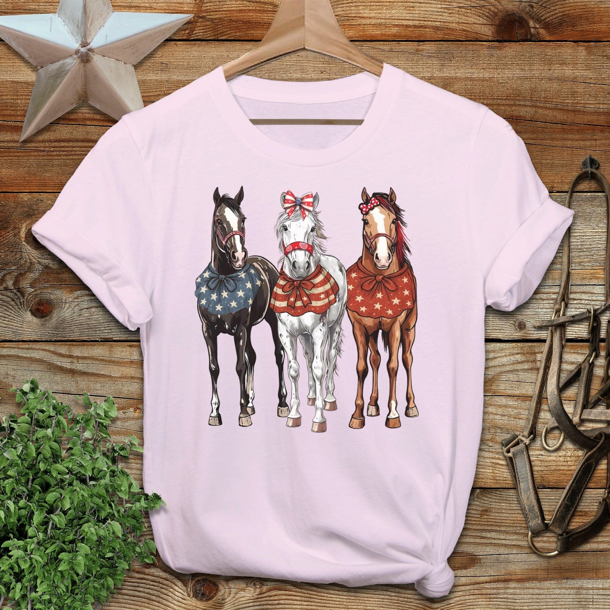 Pretty Patriot Horses Softstyle Tee