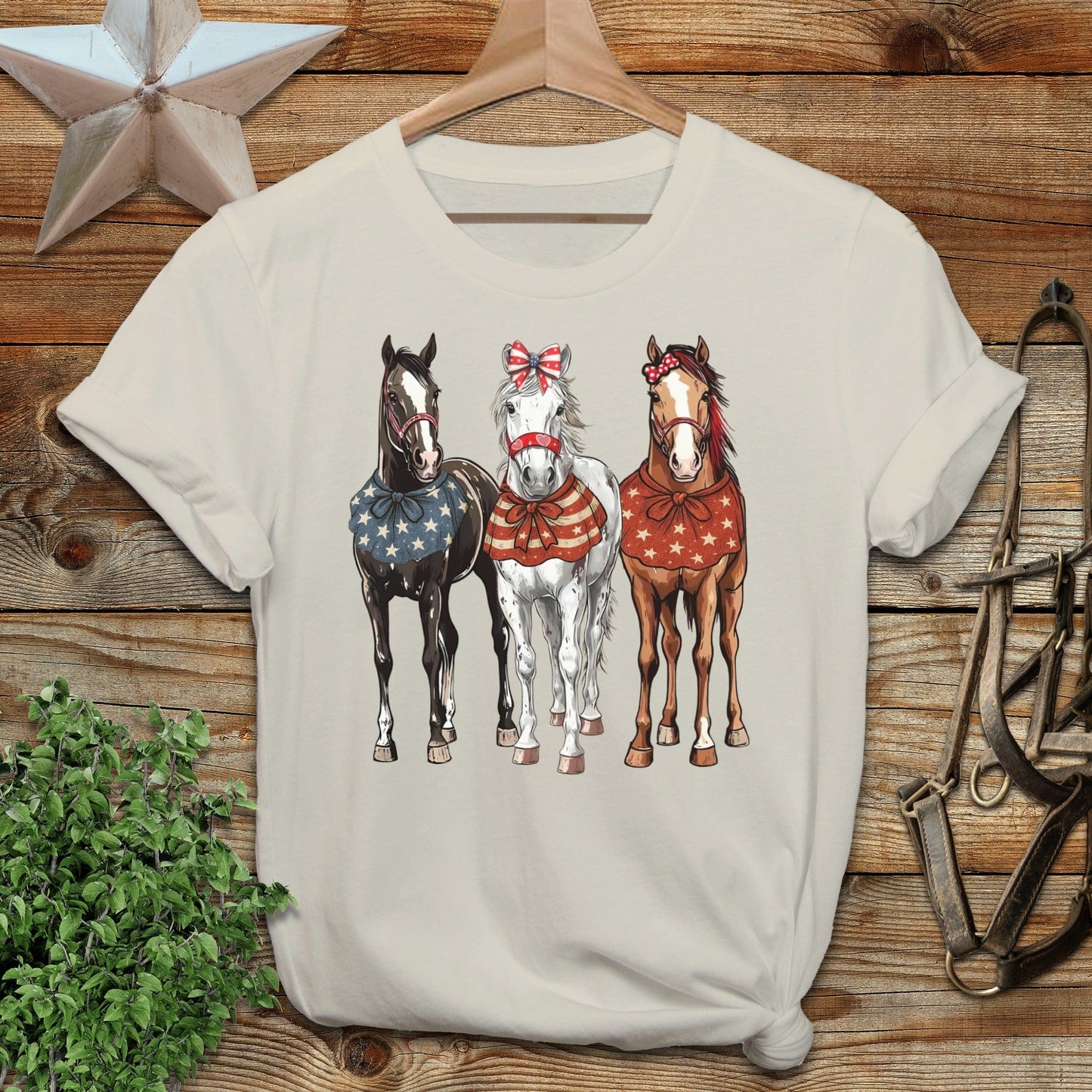 Pretty Patriot Horses T-shirt
