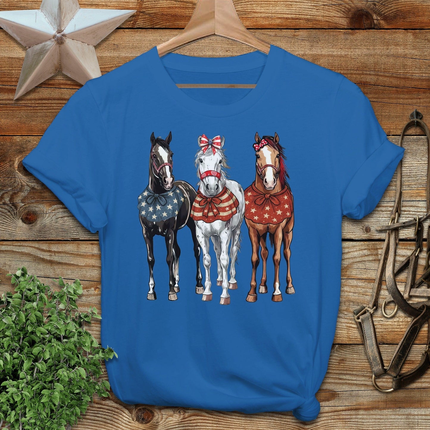 Pretty Patriot Horses T-shirt