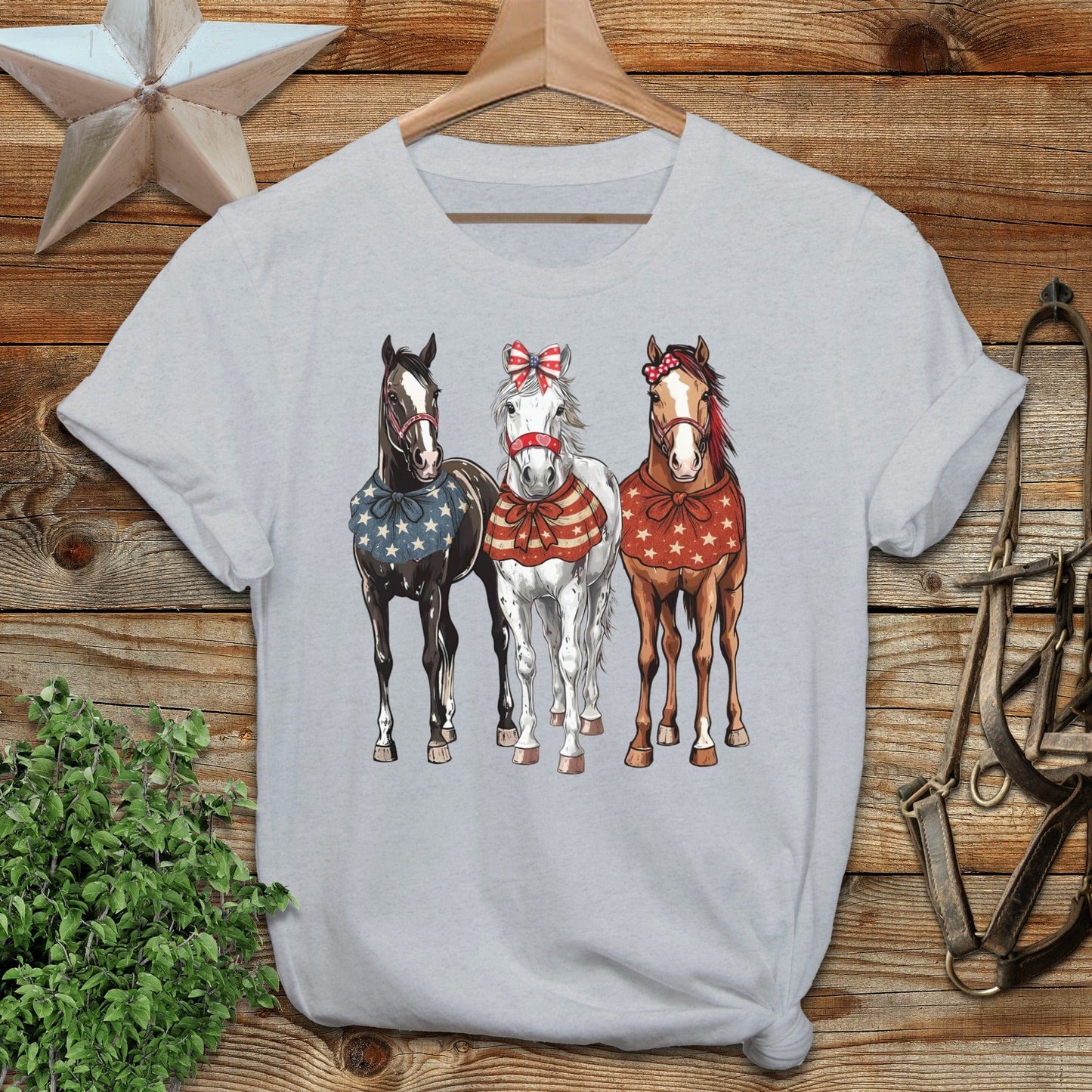 Pretty Patriot Horses T-shirt