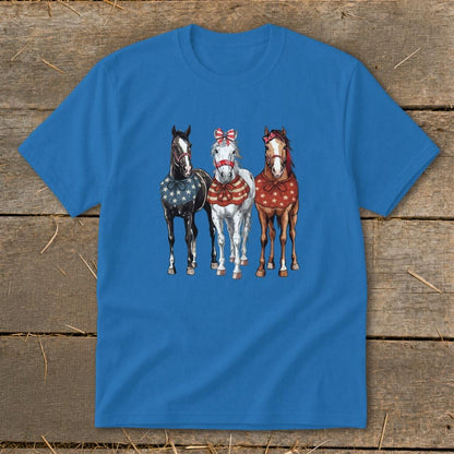 Pretty Patriot Horses Youth Tee