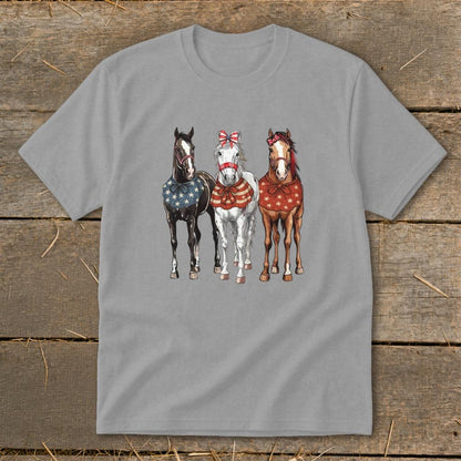 Pretty Patriot Horses Youth Tee