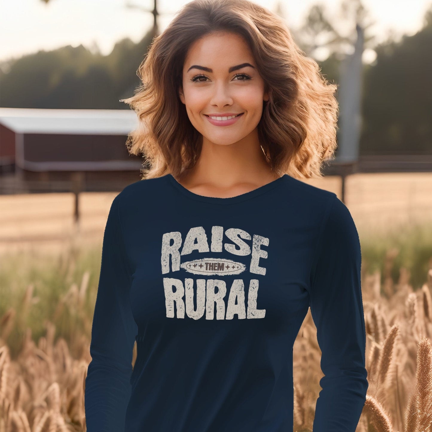 Raise Them Rural Long Sleeve Tee