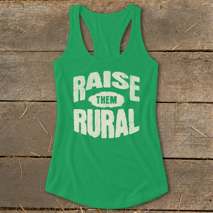 Raise Them Rural Racerback Tank