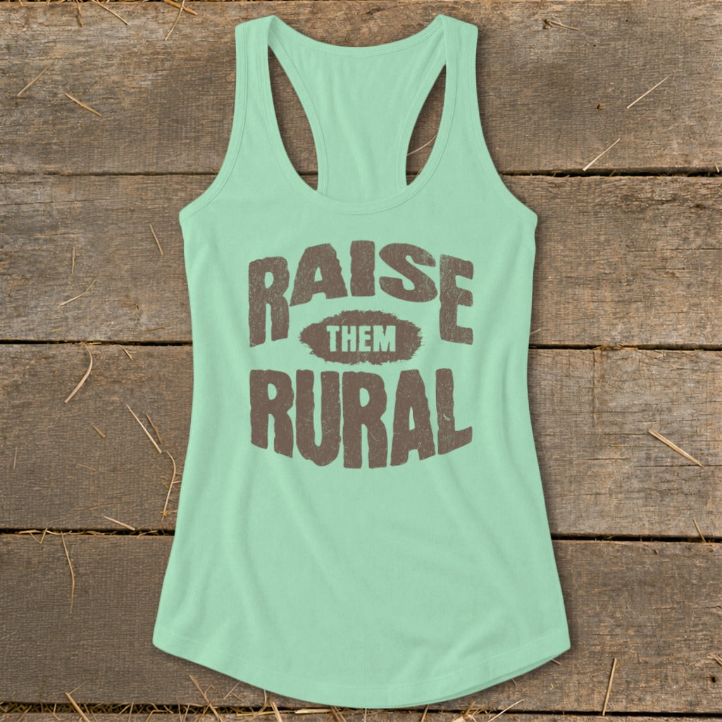 Raise Them Rural Racerback Tank