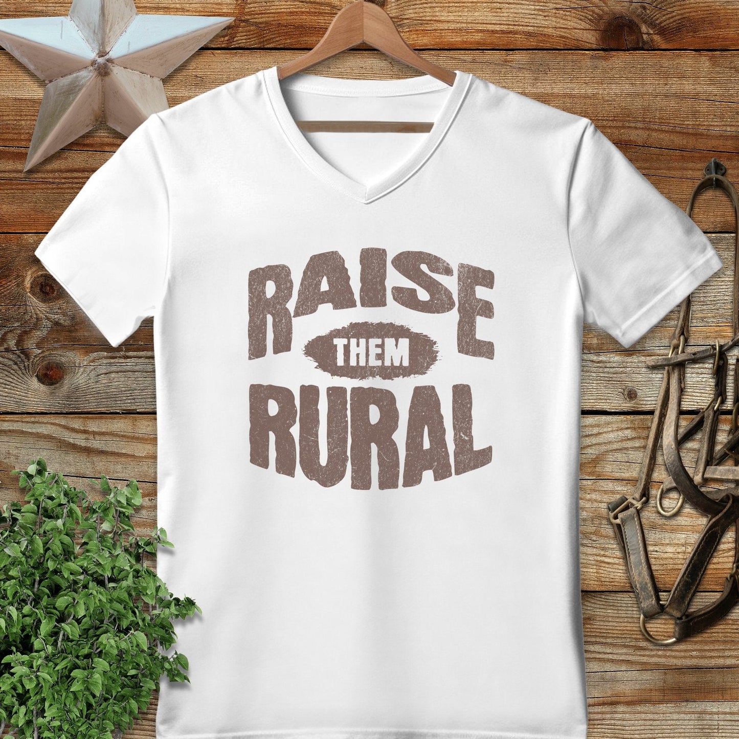 Raise Them Rural V-neck