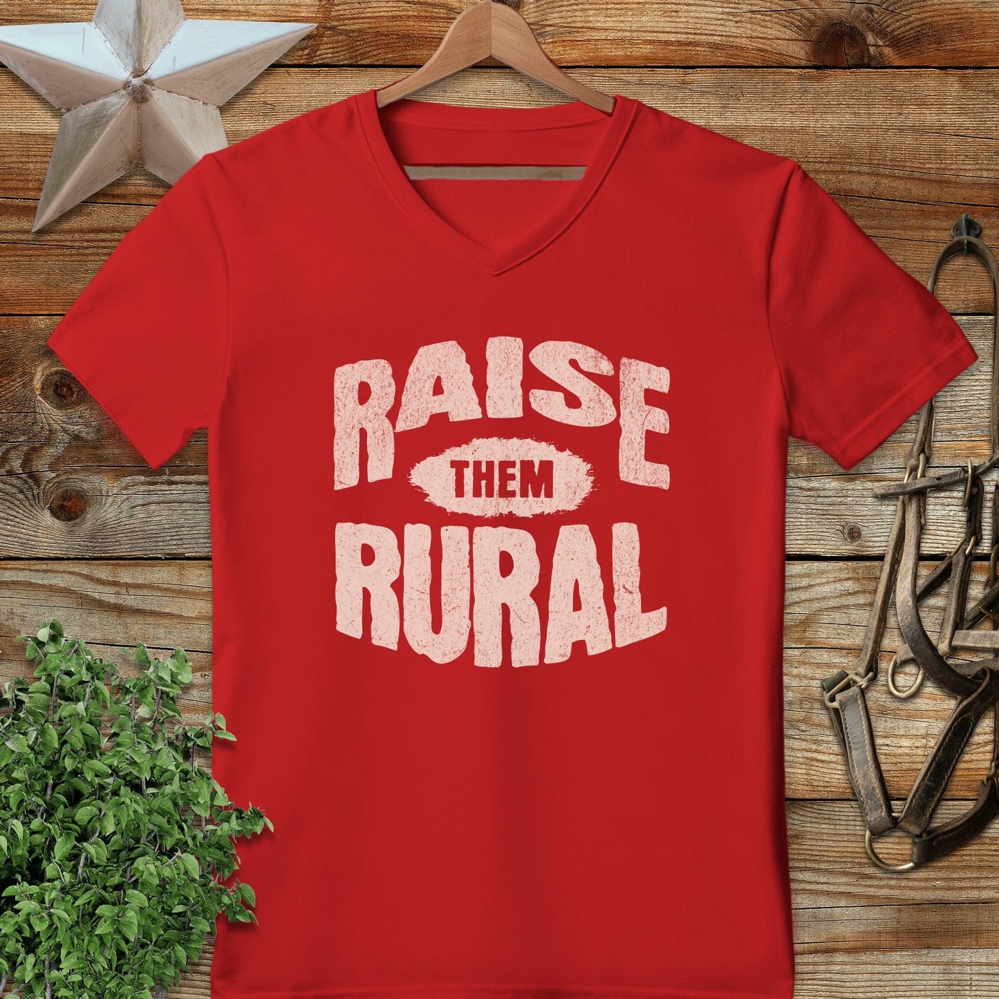 Raise Them Rural V-neck