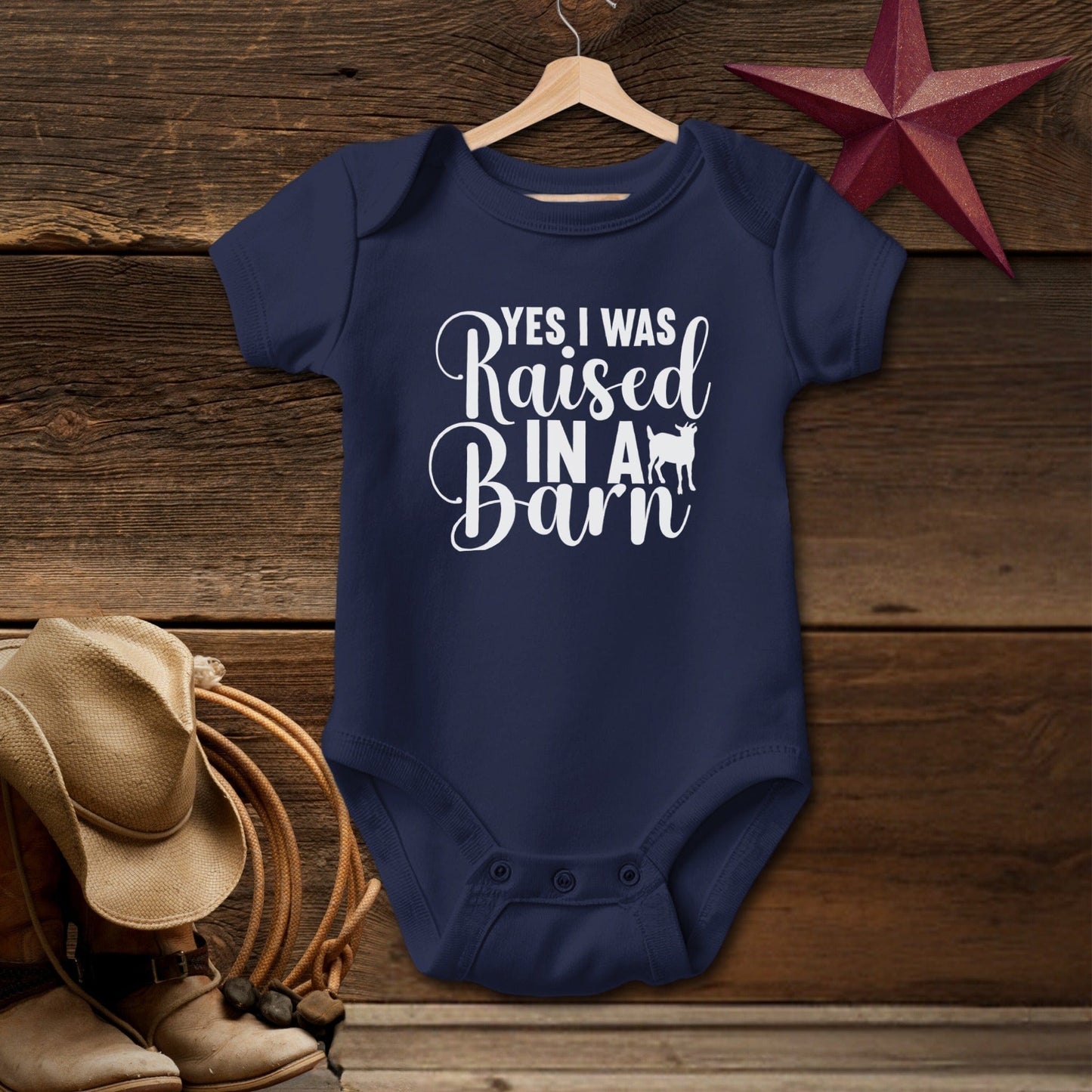 Raised In A Barn Bodysuit (Baby)