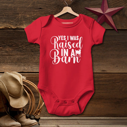 Raised In A Barn Bodysuit (Baby)