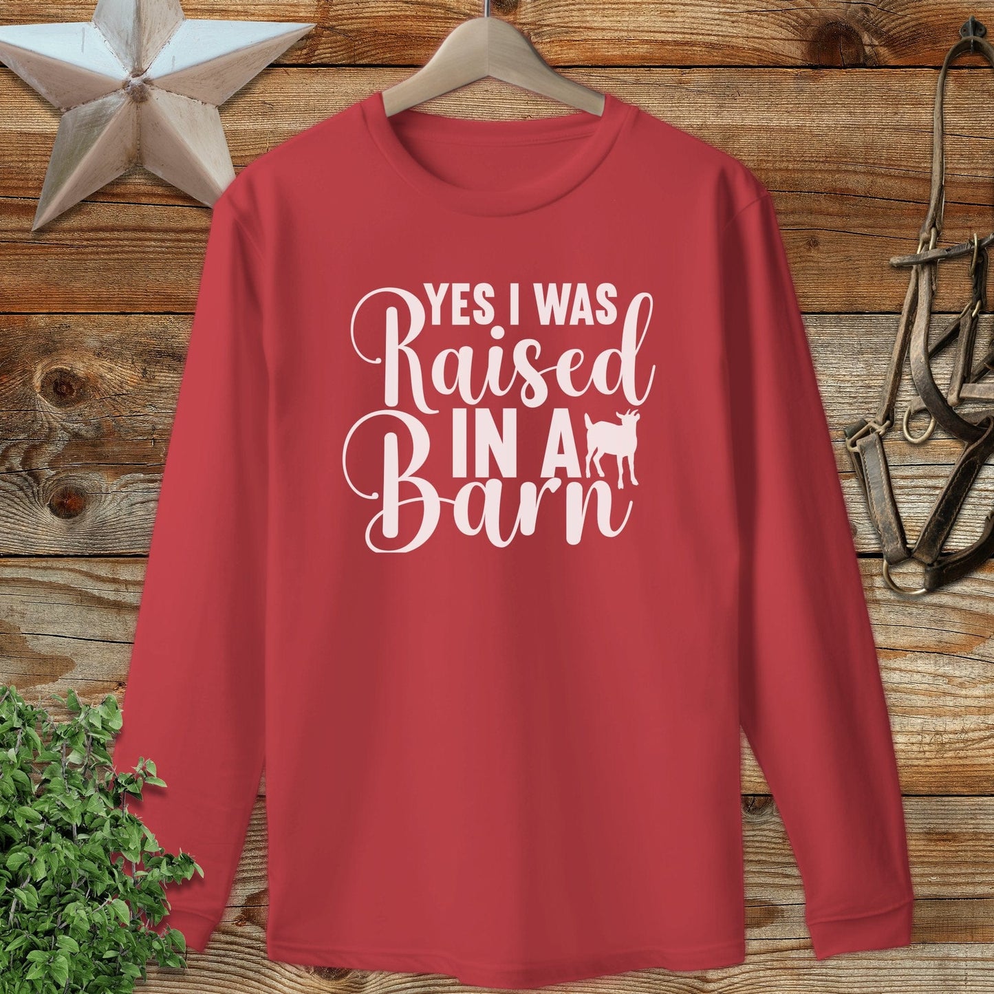 Raised In A Barn Long Sleeve Tee