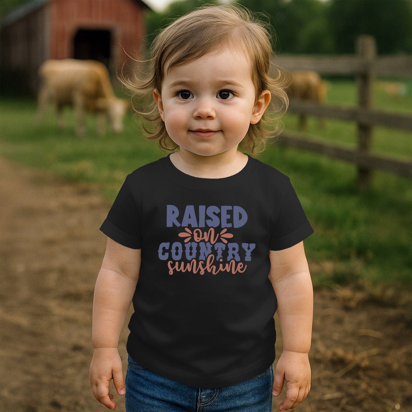 Raised on Country T-shirt (Toddler)
