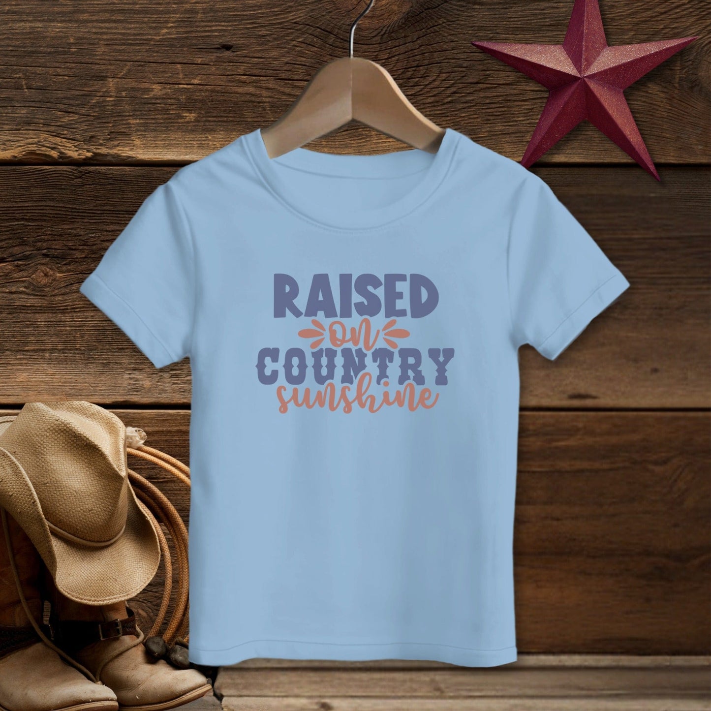 Raised on Country T-shirt (Toddler)