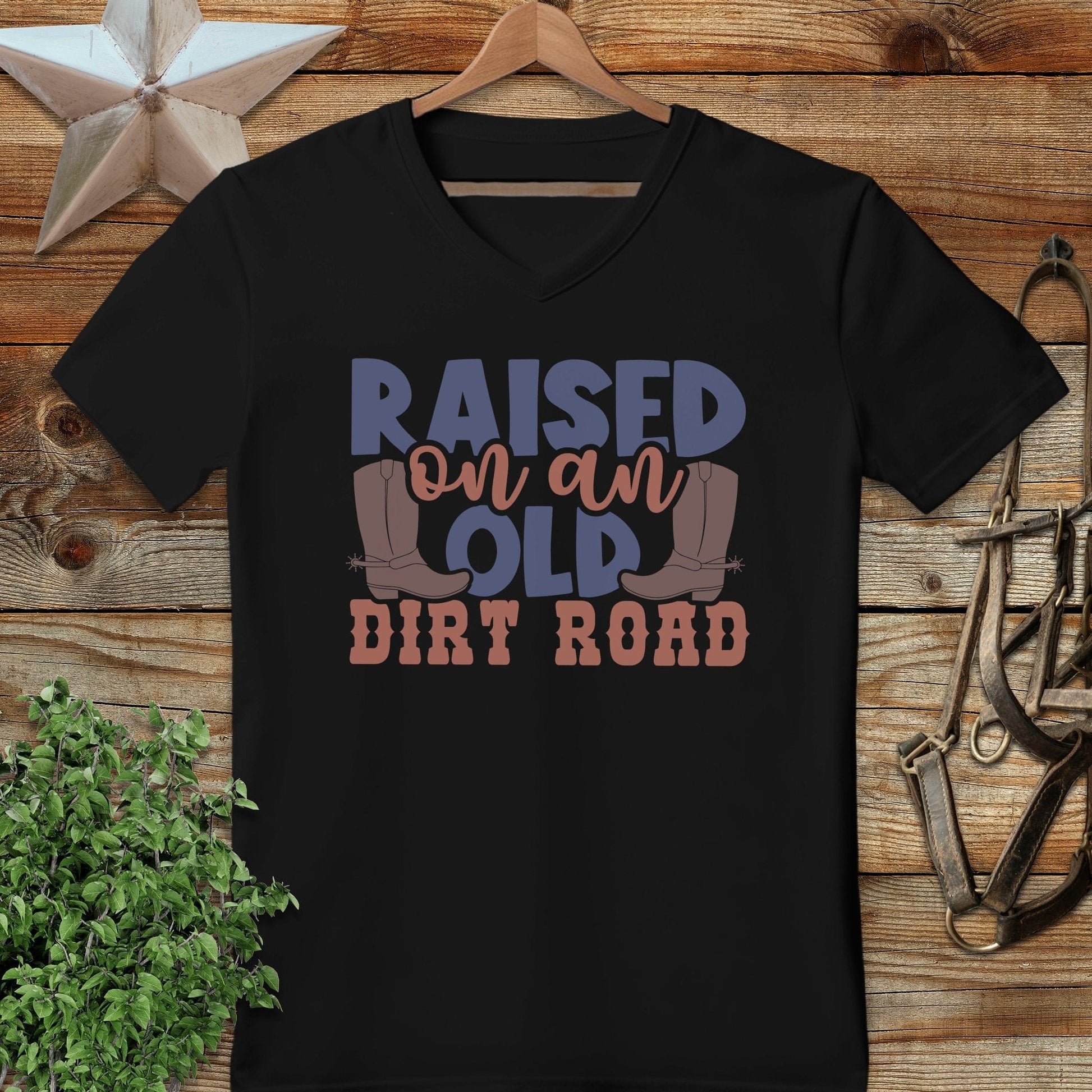 Raised on Old Dirt Road V-neck